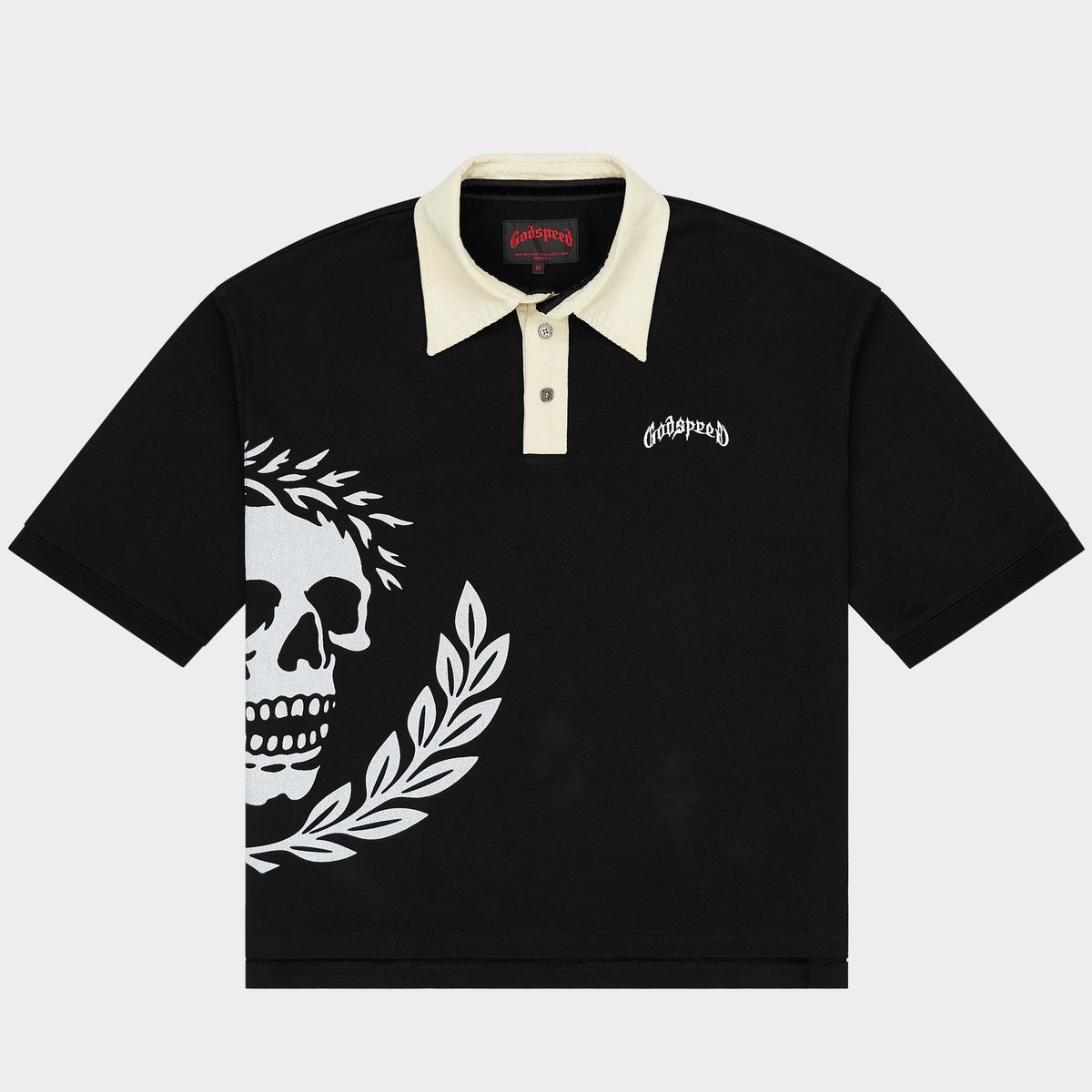 Godspeed Victor Oversized Crest Polo (Black) - New