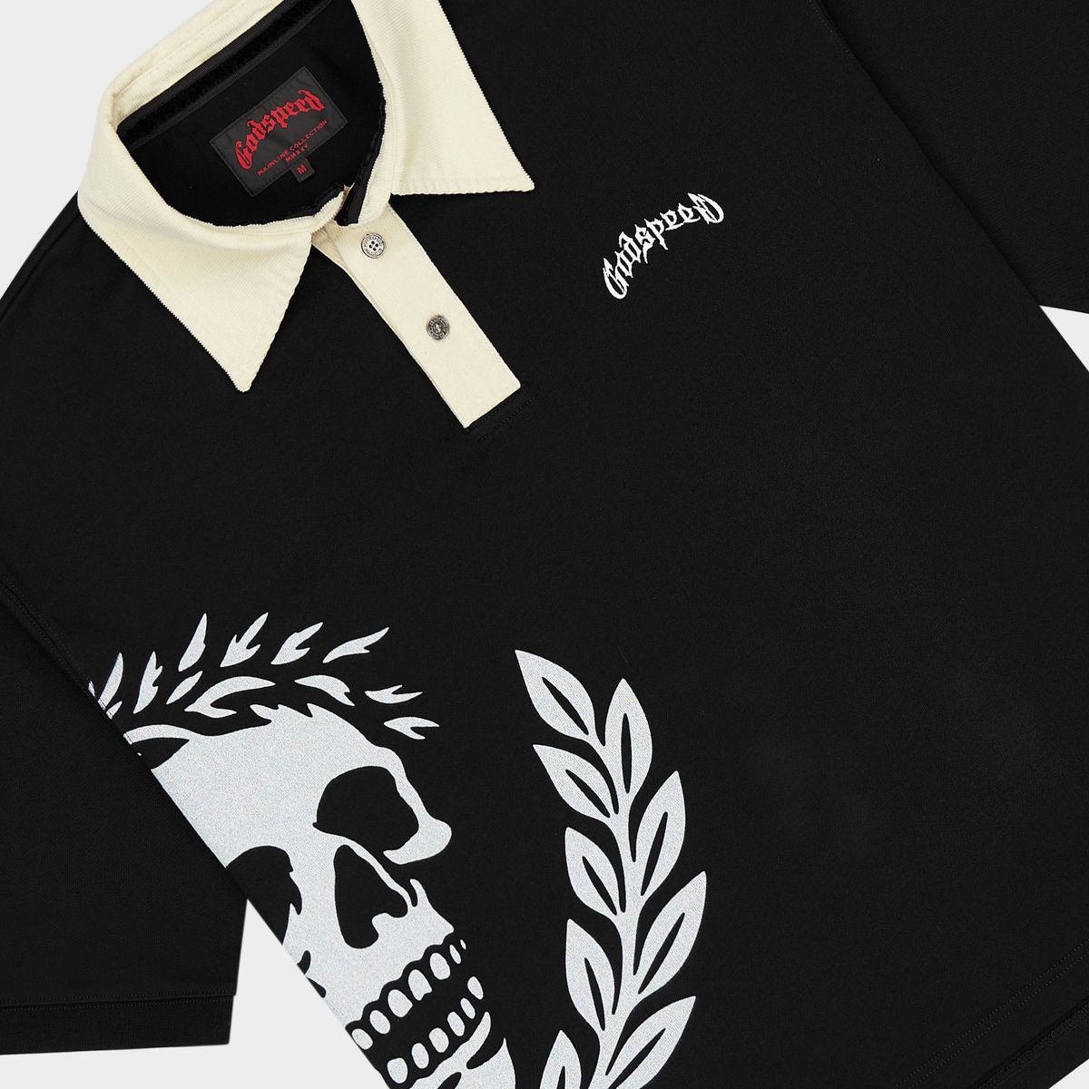 Godspeed Victor Oversized Crest Polo (Black) - New