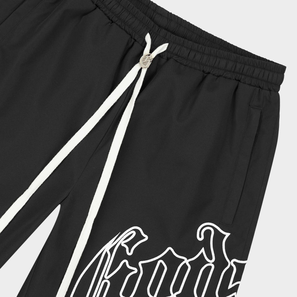 Godspeed OG Logo Nylon Shorts (Black/White) - New