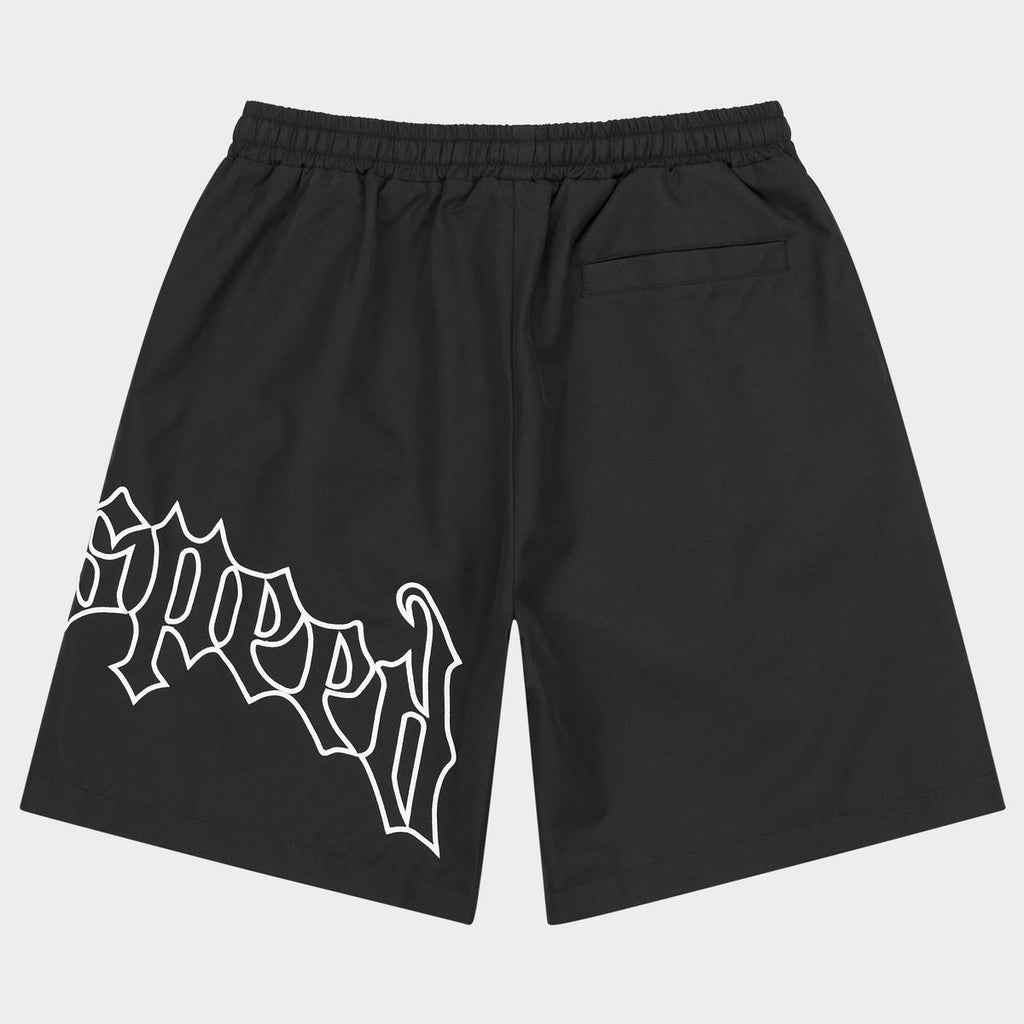 Godspeed OG Logo Nylon Shorts (Black/White) - New