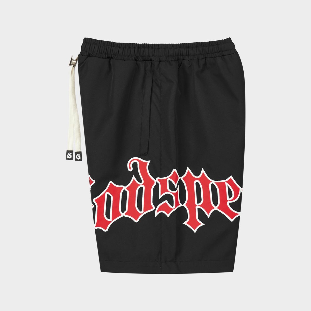 Godspeed OG Logo Nylon Shorts (Bred) - New