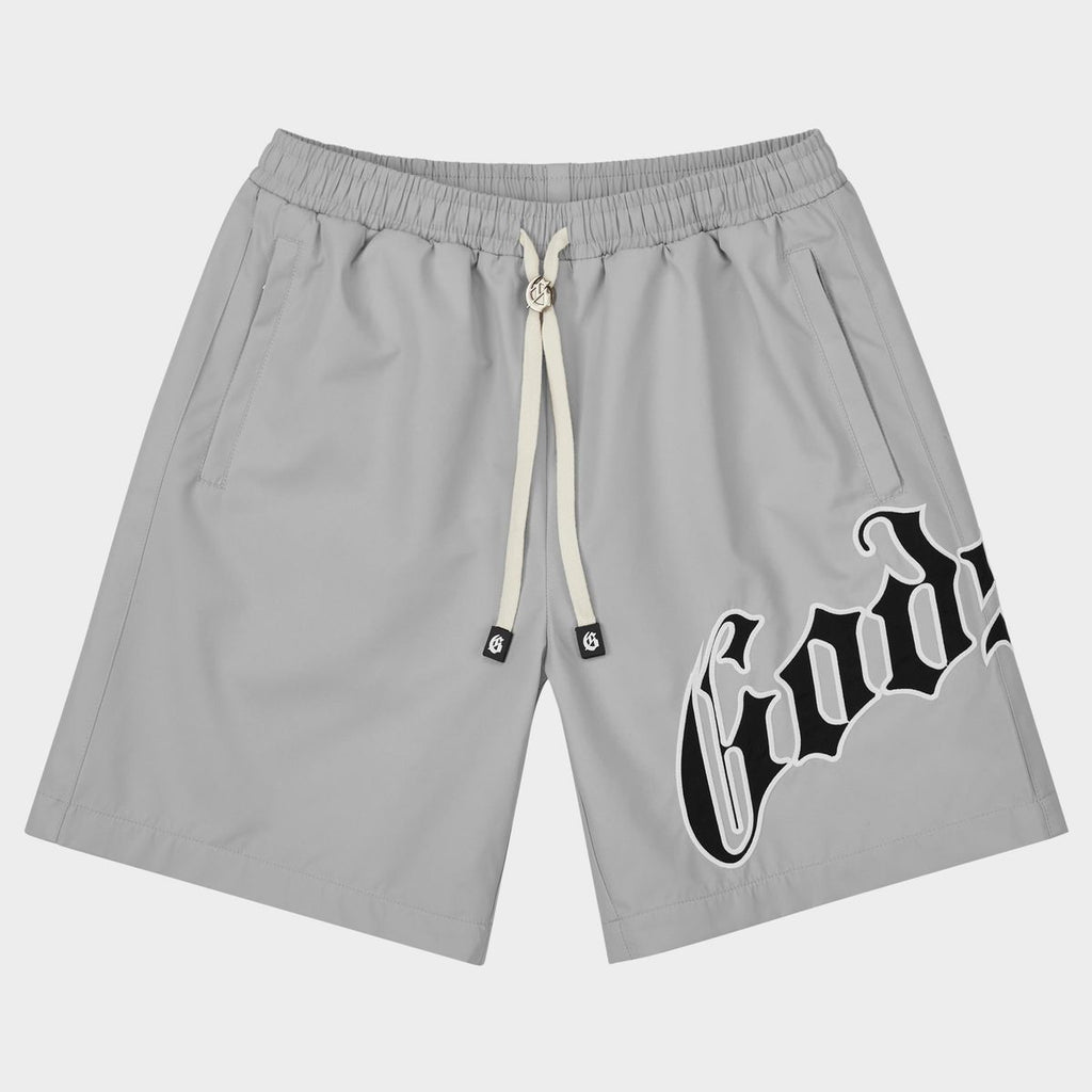 Godspeed OG Logo Nylon Shorts (Grey) - New