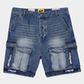 Godspeed Utility Denim Shorts (Blue/Blue) - New