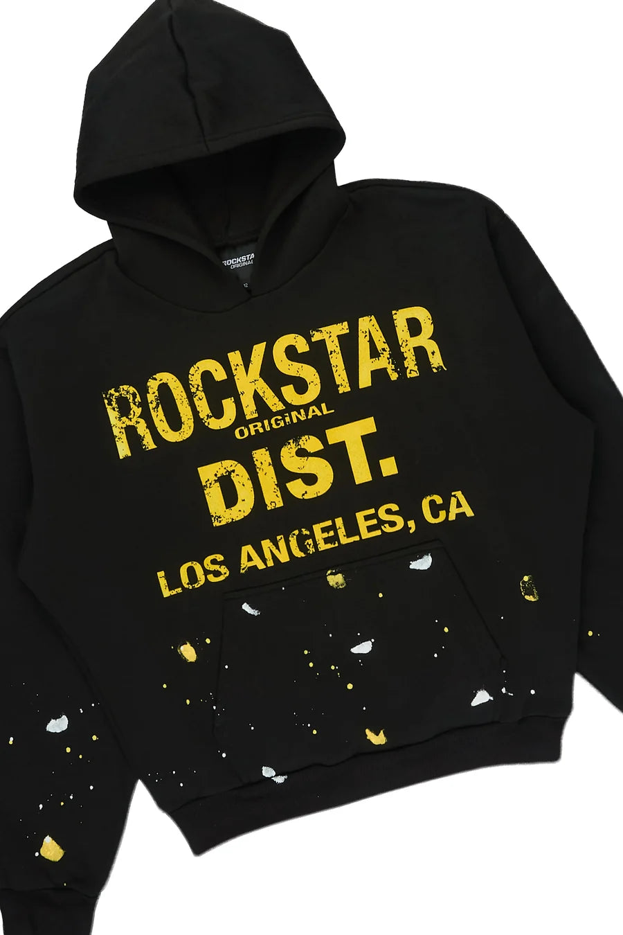 Rockstar Original Boys Scottie Black/Yellow Hoodie - New