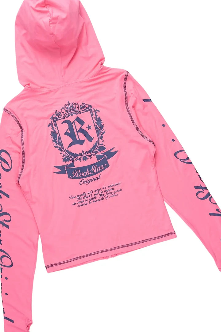 Rockstar Original Desmine Hot Pink Lounge Hoodie - New