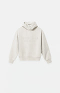 Fear of God ESSENTIALS Kids Heather Oatmeal Embossed Classic Hoodie - New