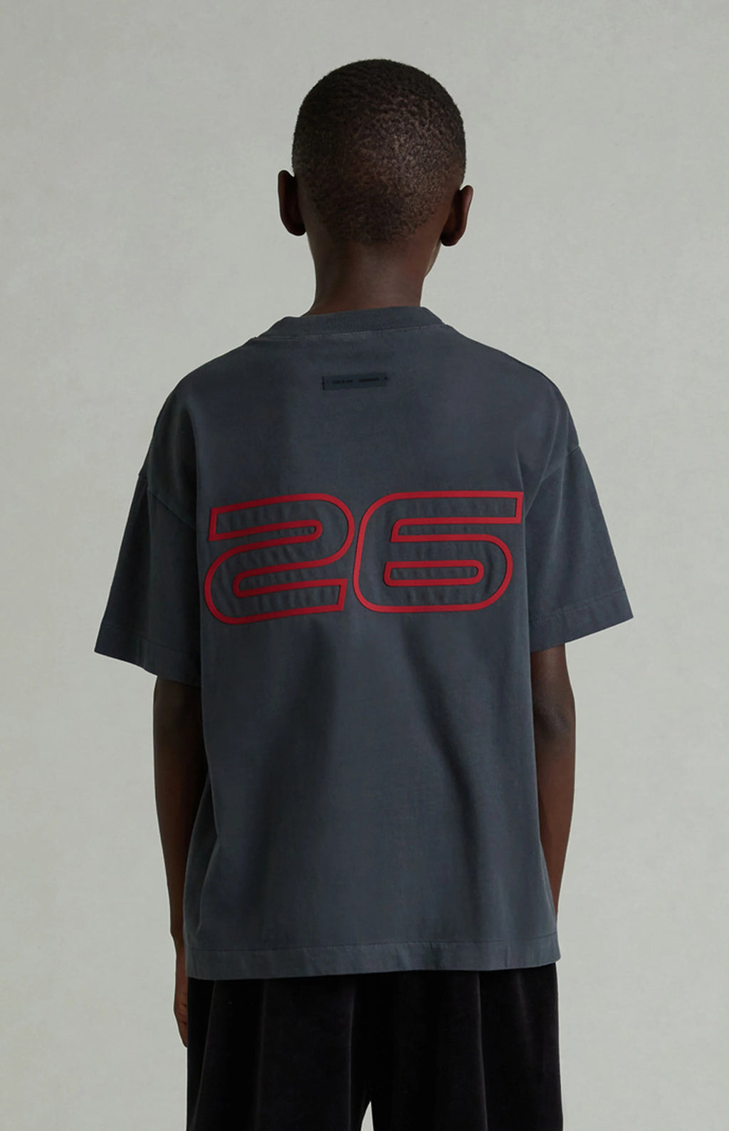 Fear of God ESSENTIALS Kids Iron Grey Short Sleeve T-Shirt - New