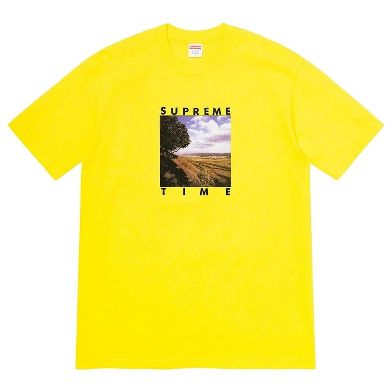 Supreme Supreme Time Tee Yellow - New