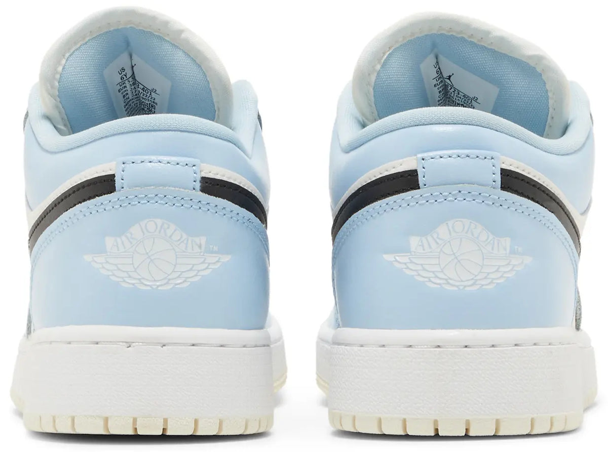 Jordan 1 Low Ice Blue Black (GS) - New