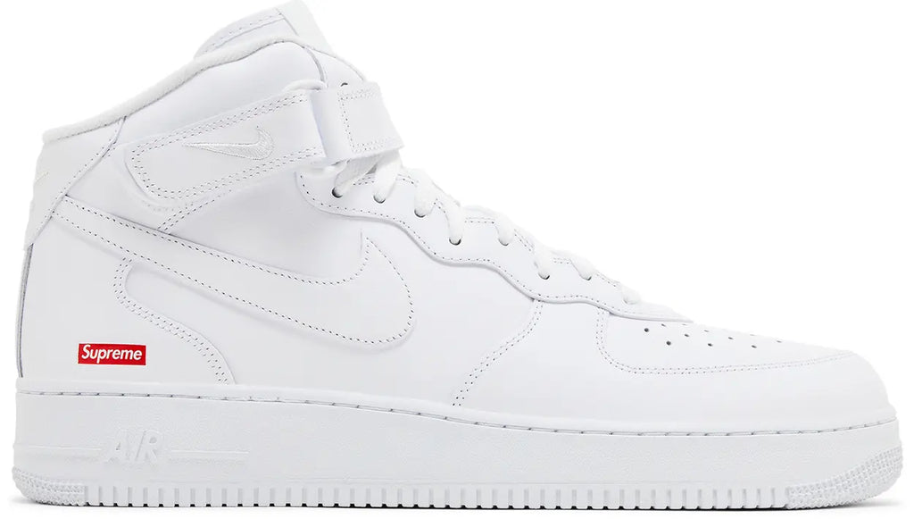 Nike Air Force 1 Mid Supreme White - New