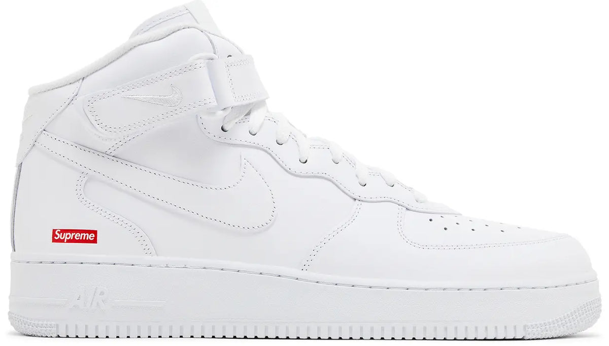 Nike Air Force 1 Mid Supreme White - New