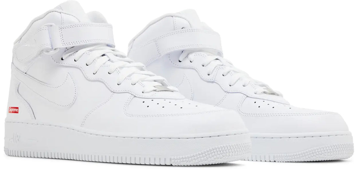 Nike Air Force 1 Mid Supreme White - New