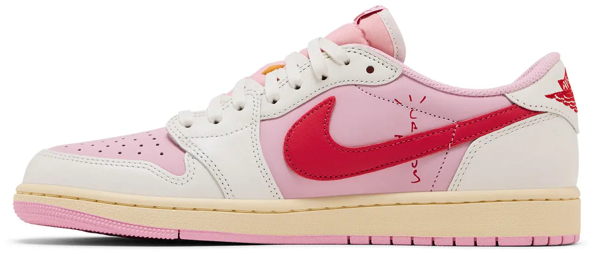 Jordan 1 Retro Low OG SP Travis Scott Sail Tropical Pink - New