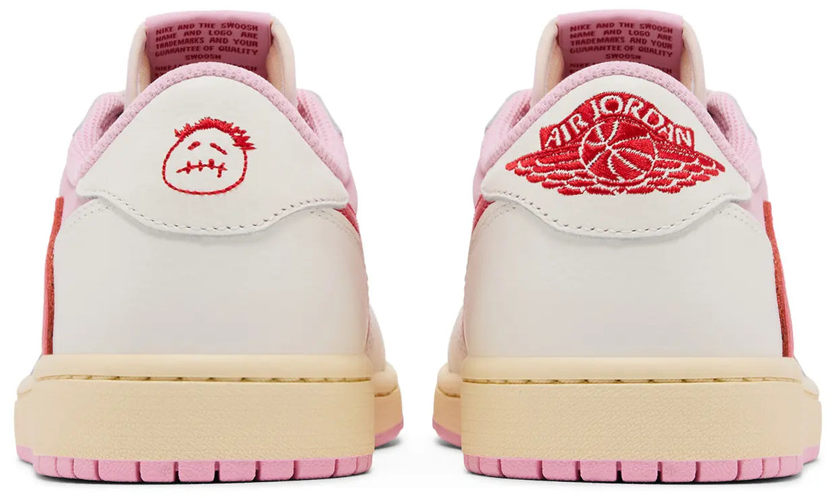 Jordan 1 Retro Low OG SP Travis Scott Sail Tropical Pink - New