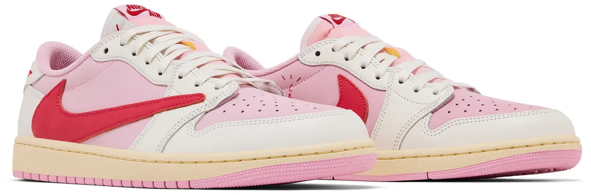 Jordan 1 Retro Low OG SP Travis Scott Sail Tropical Pink - New