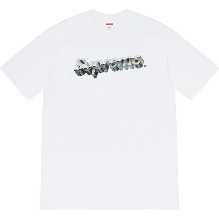Supreme Chrome Logo Tee White - New