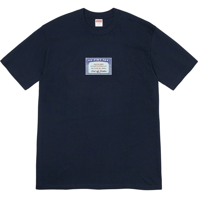 Supreme Social Tee Navy - New