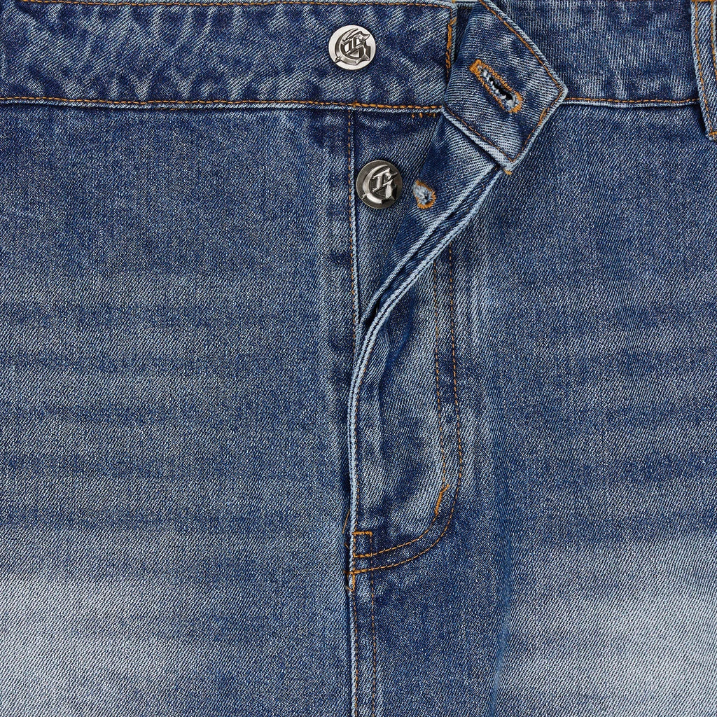 Godspeed Utility Denim Shorts (Blue/Blue) - New