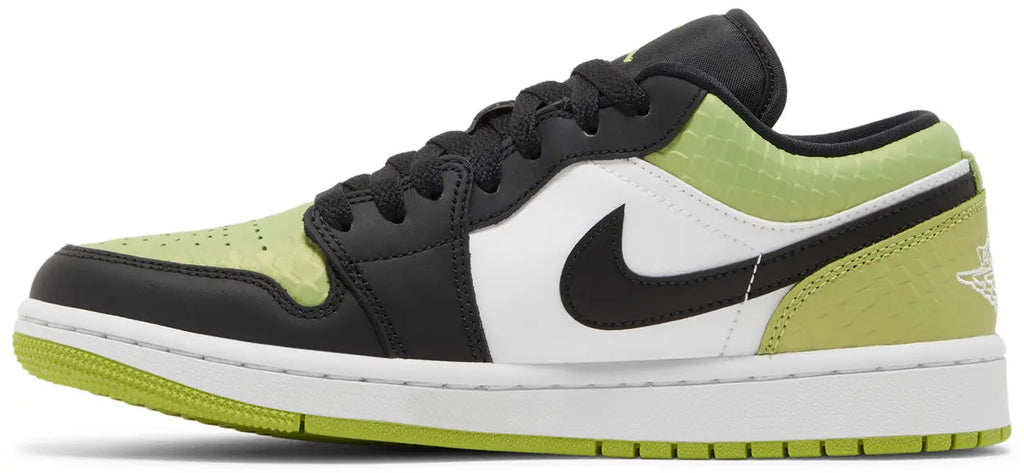 Jordan 1 Low Snakeskin Vivid Green (Women's) - New