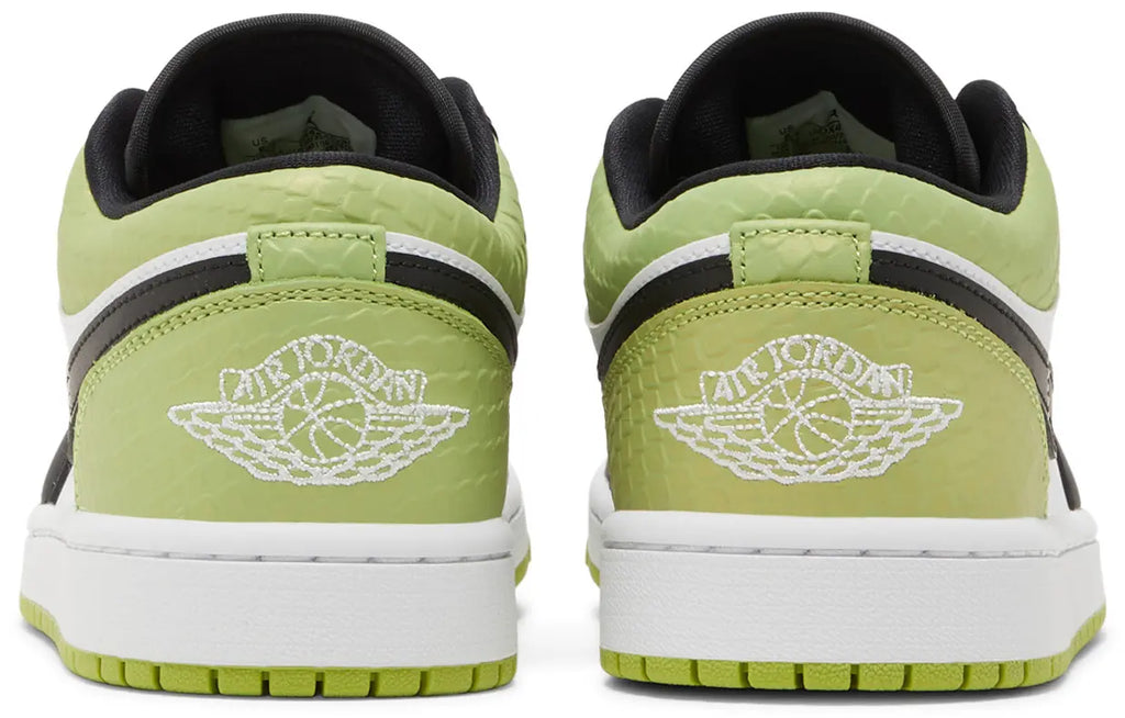 Jordan 1 Low Snakeskin Vivid Green (Women's) - New