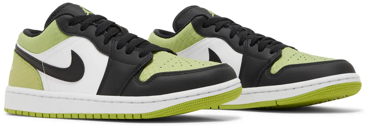 Jordan 1 Low Snakeskin Vivid Green (Women's) - New