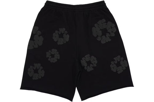 Denim Tears Mono Cotton Wreath Sweatshorts Black - New