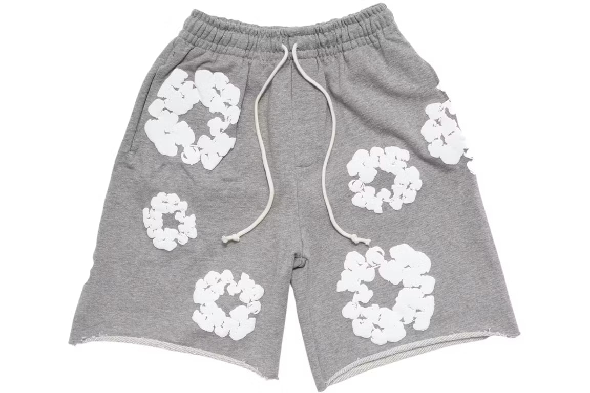 Denim Tears Cotton Wreath Sweatshorts Grey - New
