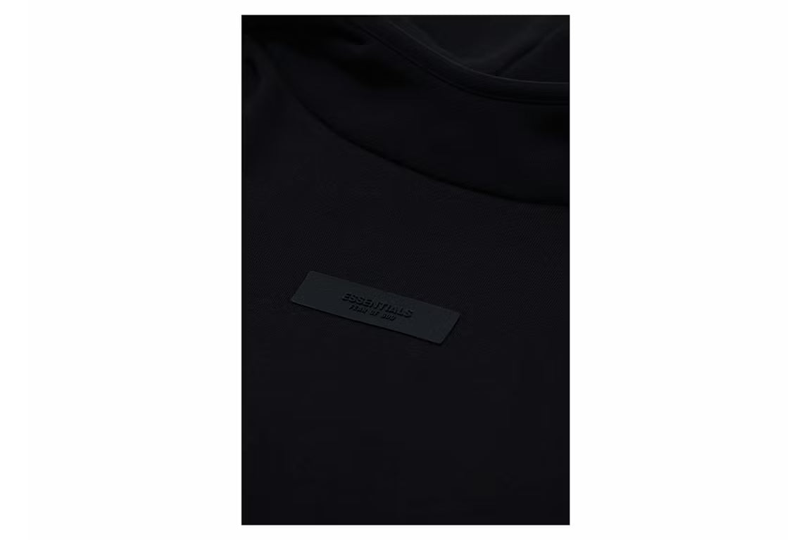 Fear of God Essentials Chest Logo Hoodie Jet Black/Jet Black - New