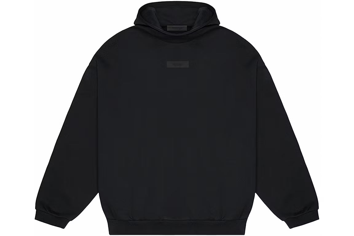 Fear of God Essentials Chest Logo Hoodie Jet Black/Jet Black - New