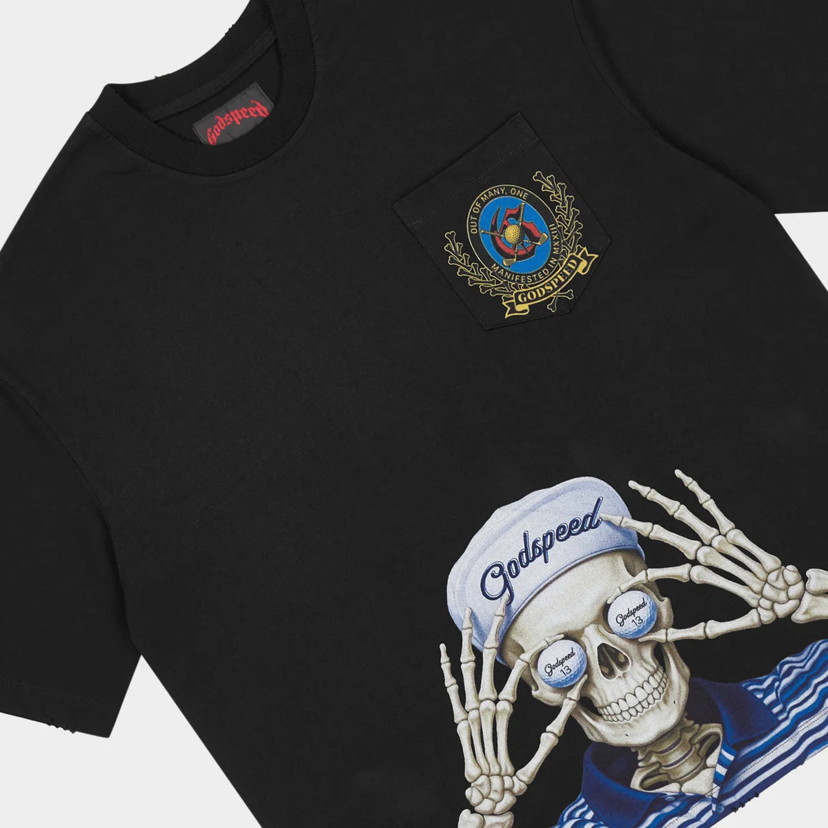 Godspeed Golf Days Pocket T-Shirt (Black) - New