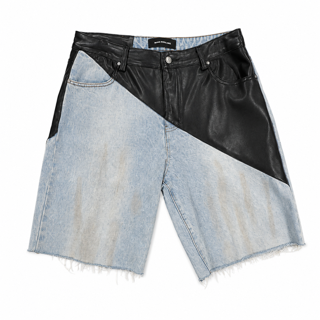 Mind Bowling Jean Shorts Black/Blue - New