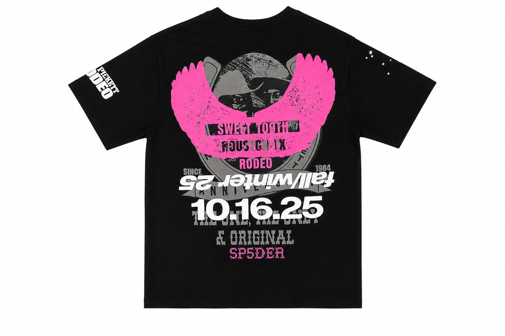 Sp5der Rodeo Texas Tee Black - New