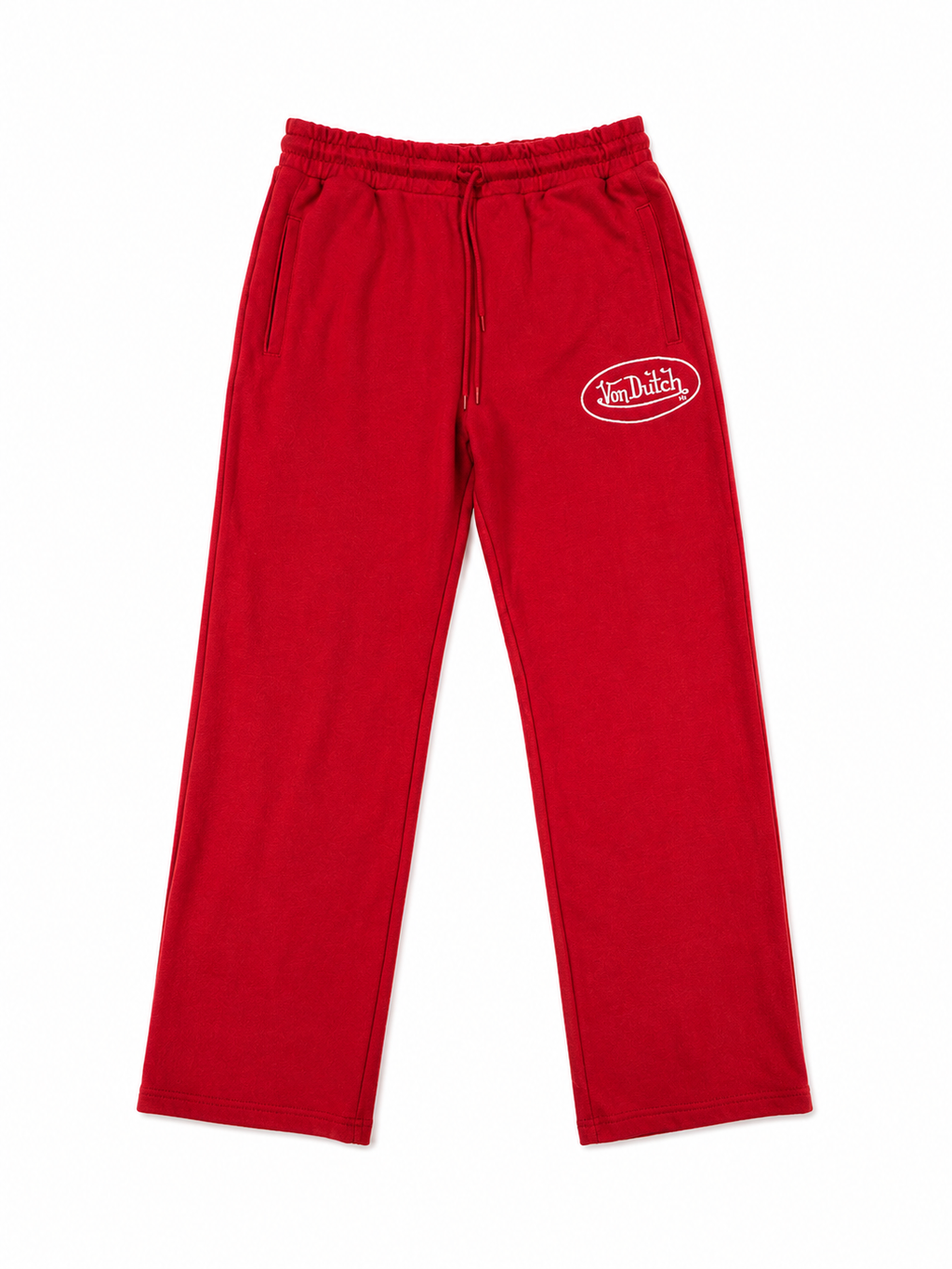 Von Dutch Timeless Wide Leg Pants Red - New