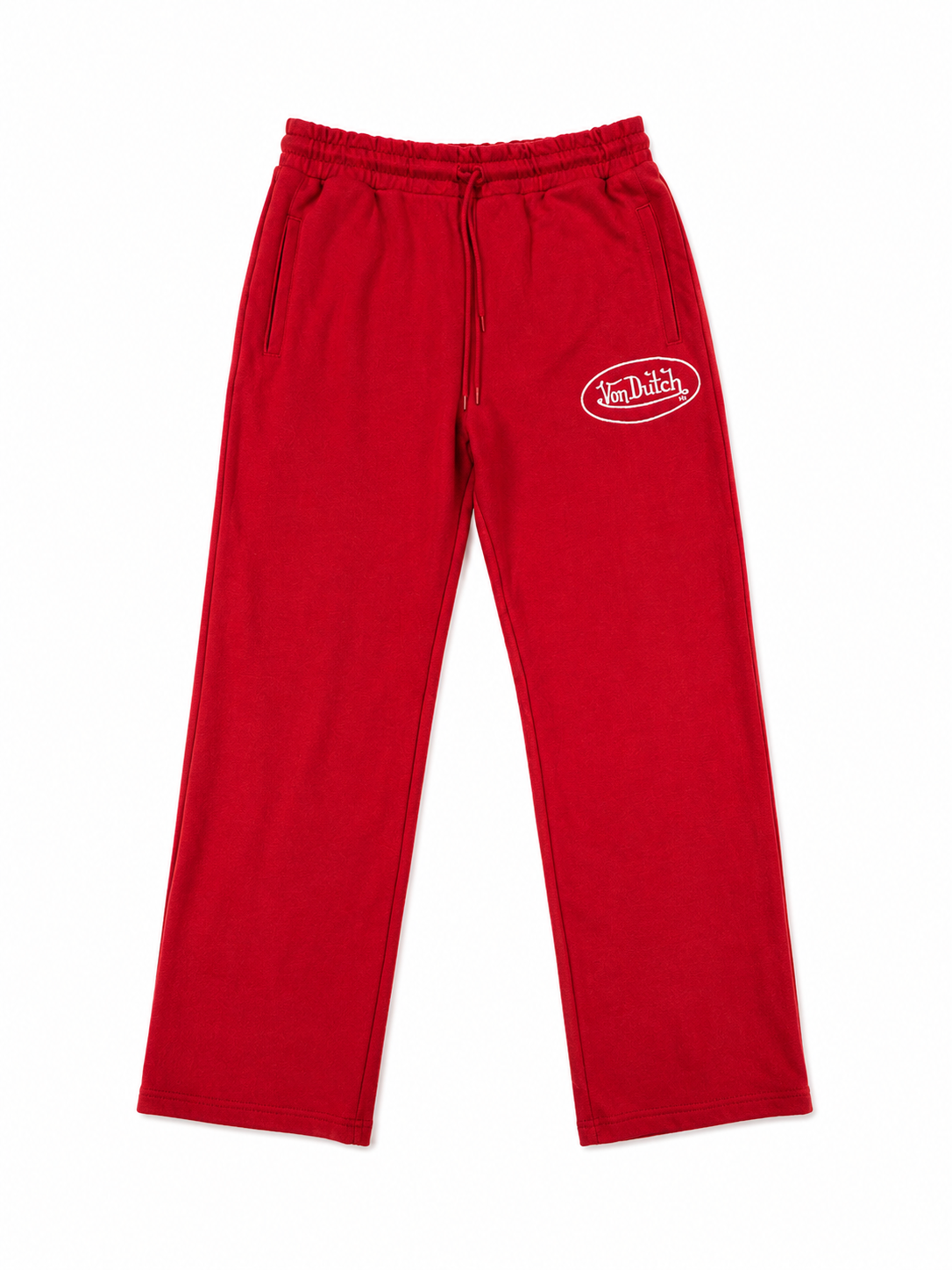 Von Dutch Timeless Wide Leg Pants Red - New