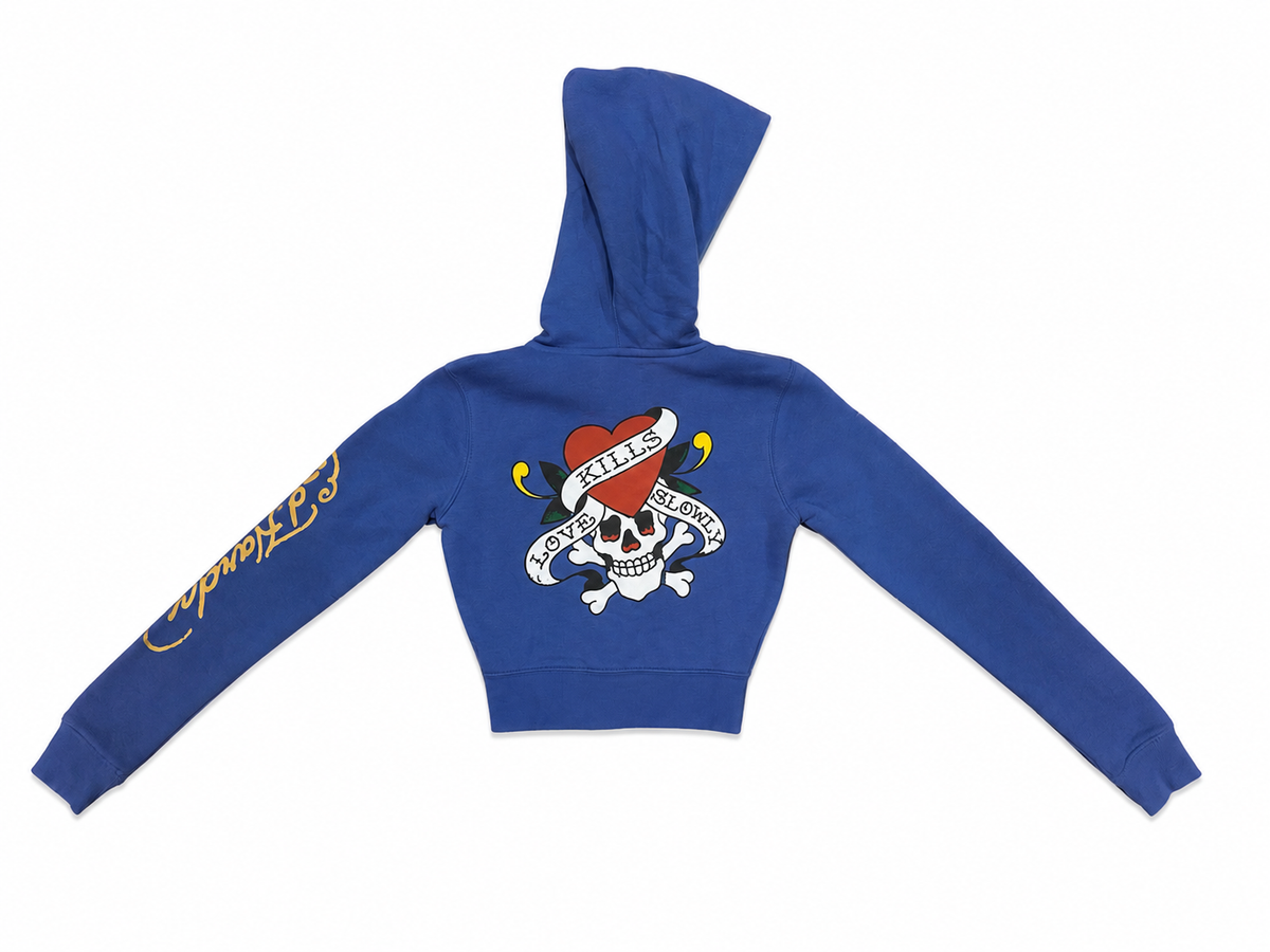 Ed Hardy Love Kills Jacket Blue - New