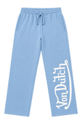 Von Dutch Washed Wide Leg Pants Blue - New