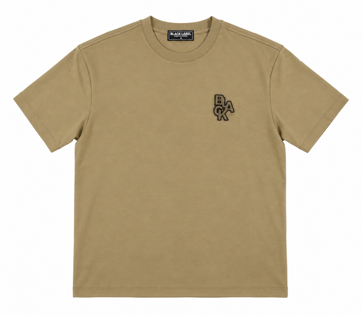 Black Label Oversized Classic T-Shirt Tan - New