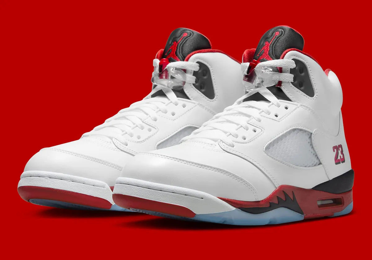 Jordan 5 Retro Fire Red Black Tongue (2025) - New
