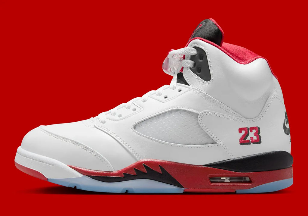 Jordan 5 Retro Fire Red Black Tongue (2025) - New
