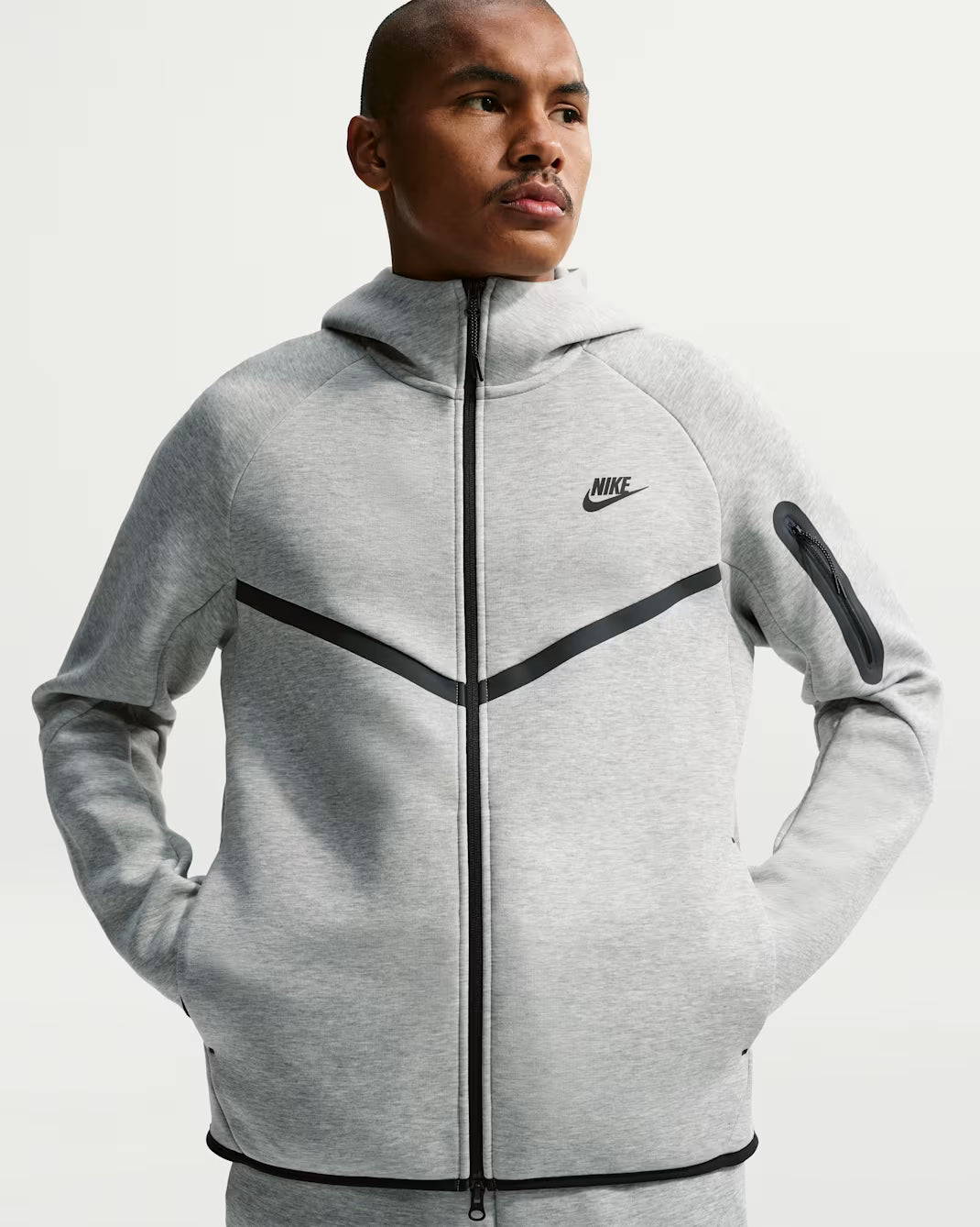 Nike Tech Fleece Full-Zip Jacket Dark Grey Heather/Black - New