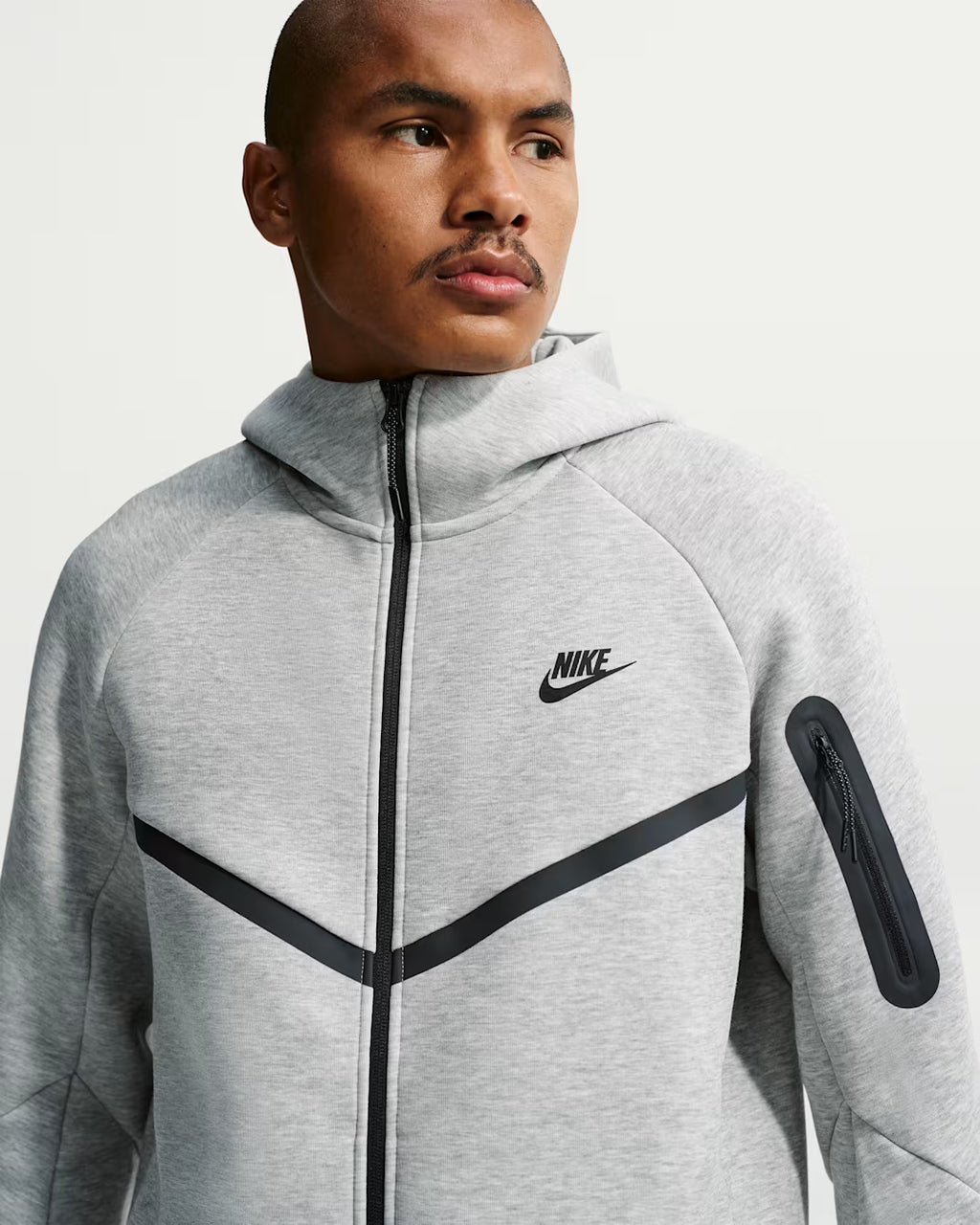 Nike Tech Fleece Full-Zip Jacket Dark Grey Heather/Black - New
