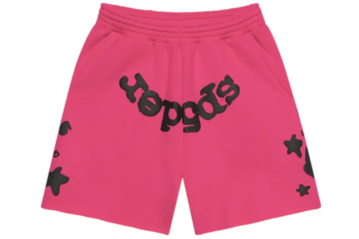 Sp5der Beluga Sweatshort Pink - New
