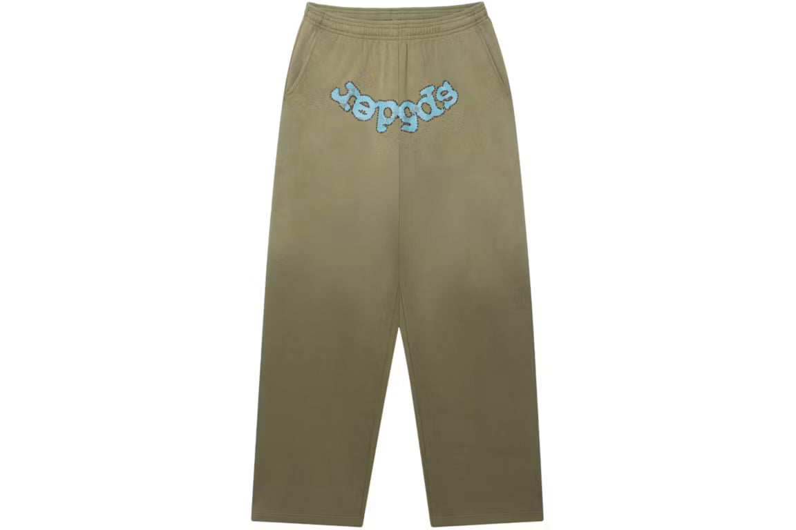 Sp5der Studded OG Logo V2 Sweatpant Olive - New
