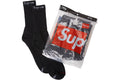 Supreme Hanes Socks (4 Pack) Black - New