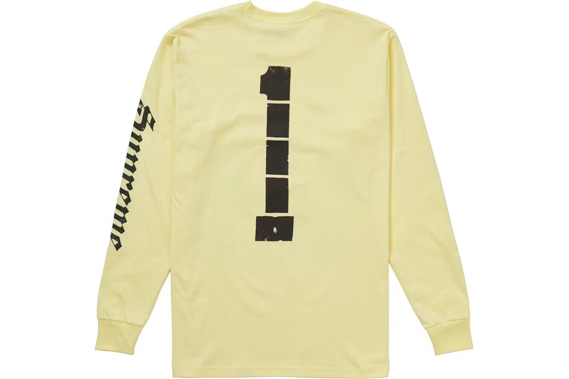 Supreme Ichi The Killer L/S Tee Pale Yellow - New