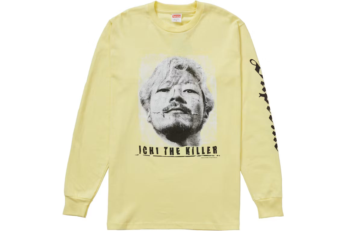 Supreme Ichi The Killer L/S Tee Pale Yellow - New