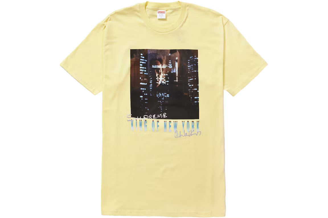 Supreme King of New York Tee Pale Yellow - New
