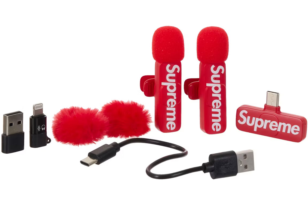 Supreme Mini Mics (Set of 2) Red - New