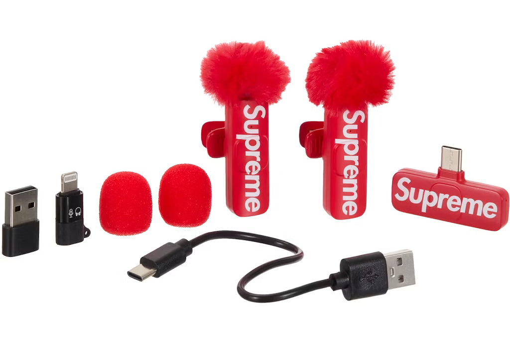 Supreme Mini Mics (Set of 2) Red - New