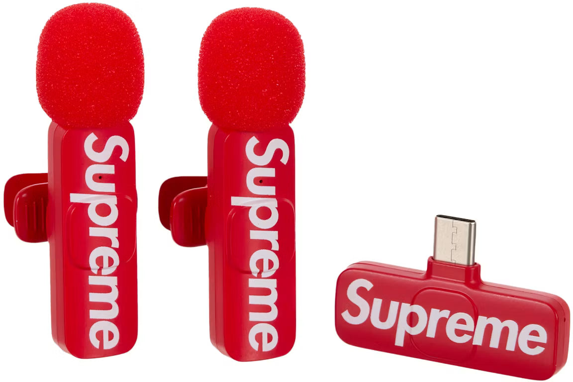Supreme Mini Mics (Set of 2) Red - New